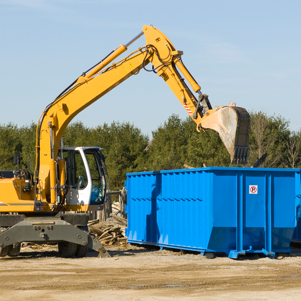 what size residential dumpster rentals are available in Sycamore OH